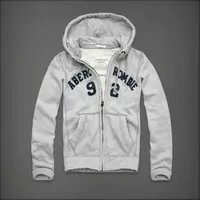 hommes giacca hoodie abercrombie & fitch 2013 classic x-8053 cendres fleur peu profonde
